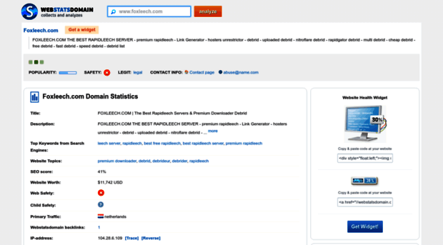 foxleech.com.webstatsdomain.org