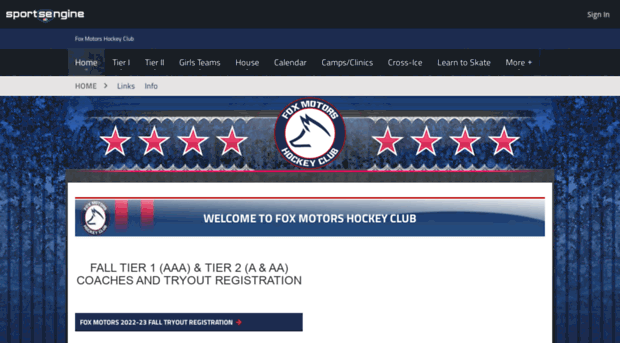 foxmotorshockey.com