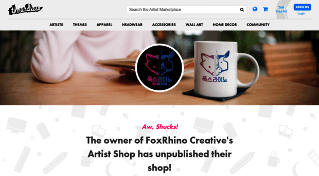 foxrhinocreative.threadless.com