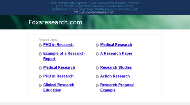 foxsresearch.com