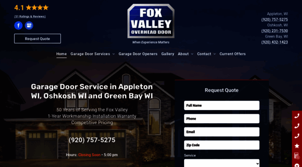 foxvalleygaragedoorcompany.com