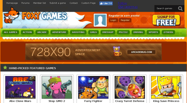 foxy.arcademug.com
