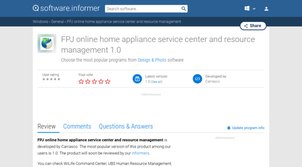 fpj-online-home-appliance-service-center.software.informer.com