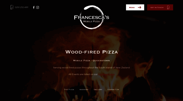 francescaspizzas.com