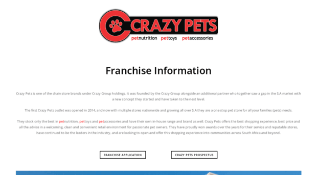 franchise.crazypets.co.za