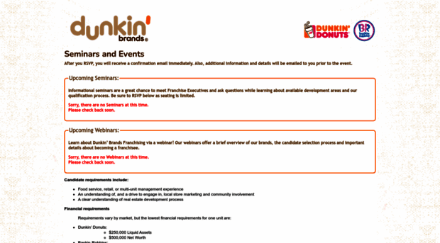 franchisingevents.dunkinbrands.com