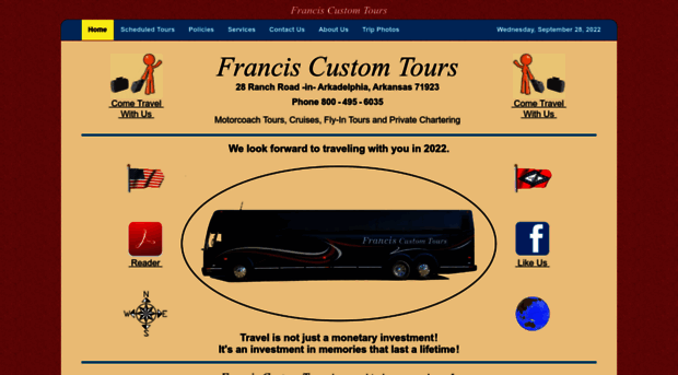 franciscustomtours.com