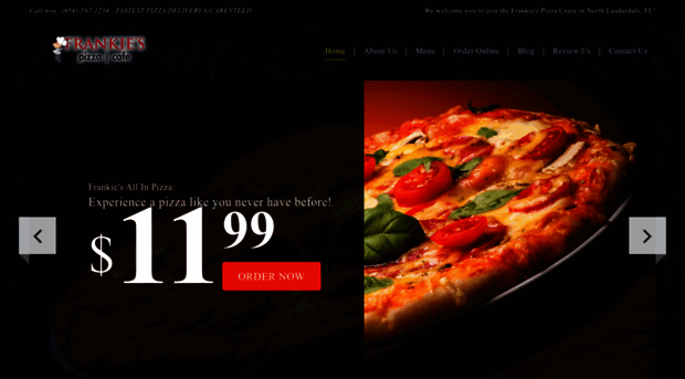frankiespizzadelivery.com