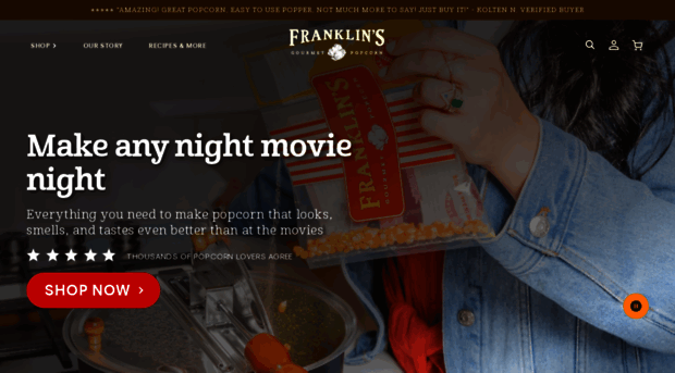 franklinspopcorn.com