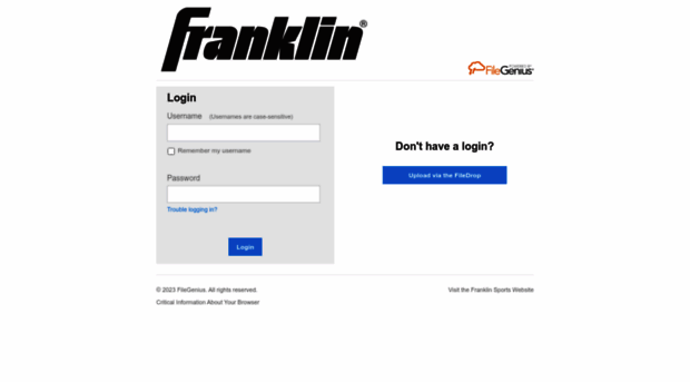 franklinsports.filegenius.com