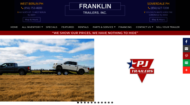 franklintrailers.com