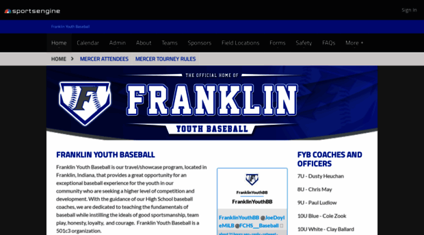 franklinyouthbaseball.org