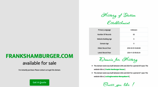 frankshamburger.com