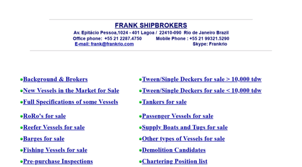 frankshipbrokers.com