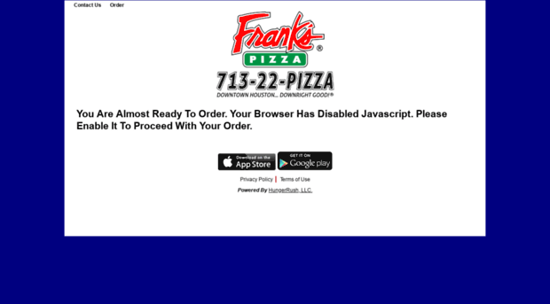 frankspizza.hungerrush.com