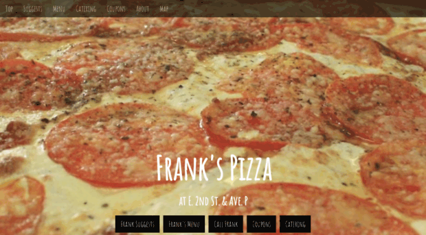 frankspizzadelivery.com