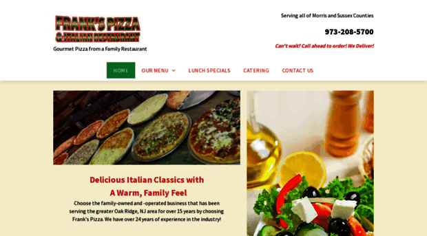 frankspizzaoakridge.com