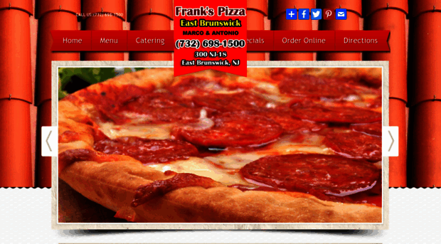 frankspizzeriaeastbrunswick.com