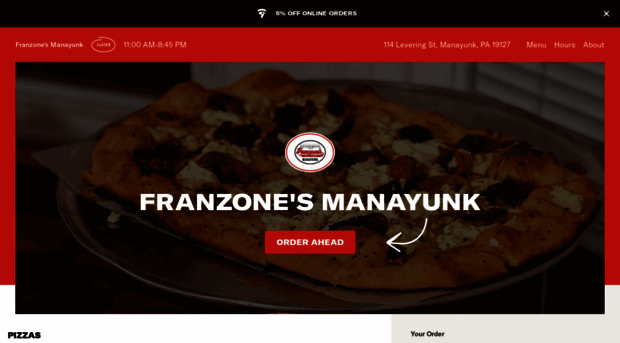 franzonesmanayunkmenu.com