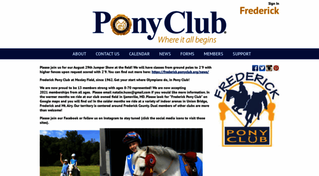 frederick.ponyclub.org