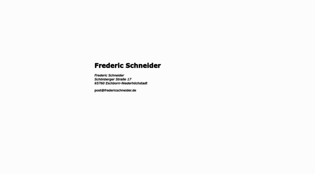 fredericschneider.de