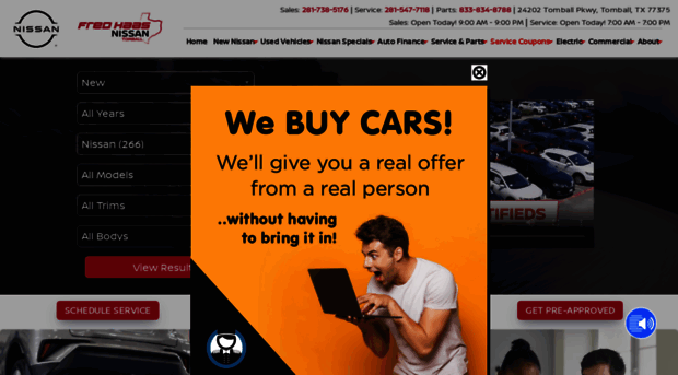 fredhaasnissan.com