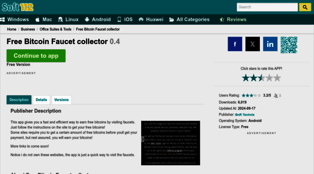free-bitcoin-faucet-collector.soft112.com