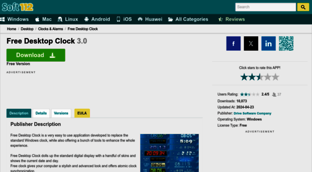 free-desktop-clock.soft112.com