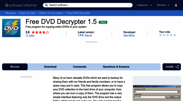 free-dvd-decrypter.software.informer.com