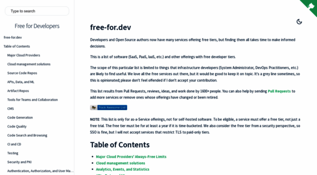 free-for.dev