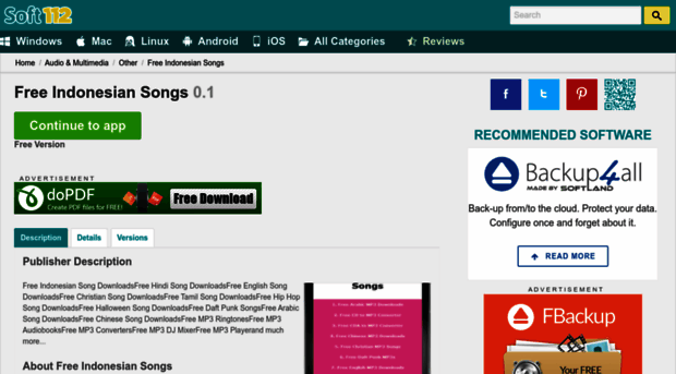 free-indonesian-songs.soft112.com