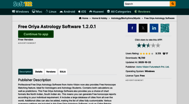 free-oriya-astrology-software.soft112.com