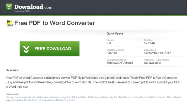 free-pdf-to-word-converter-cnet.com
