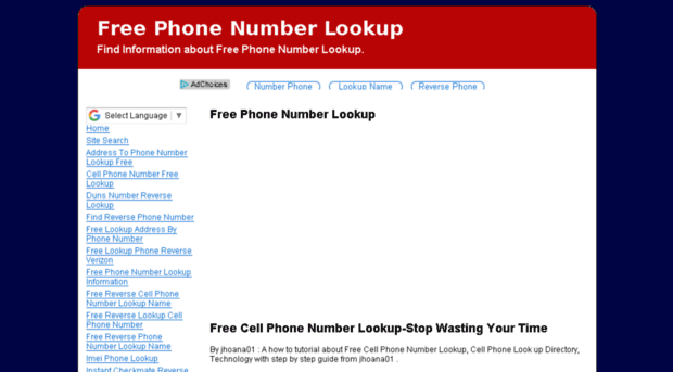 free-phone-number-lookup.net