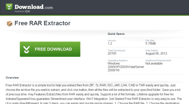 free-rar-extractor-cnet.com