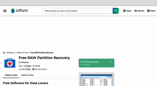 free-raw-partition-recovery.en.softonic.com