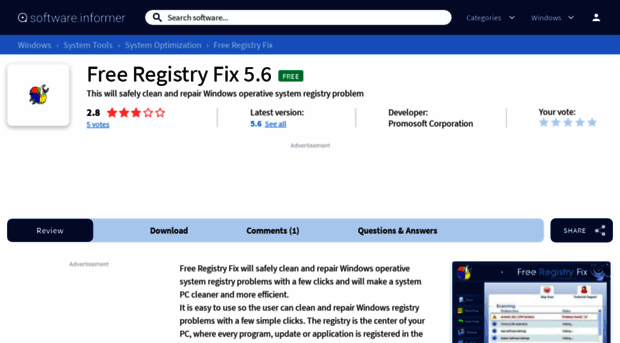 free-registry-fix.informer.com