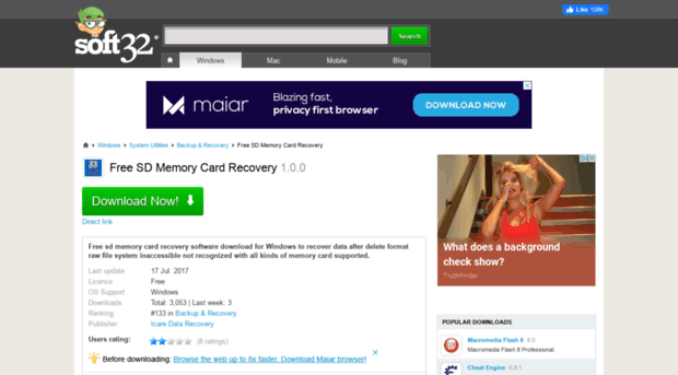 free-sd-memory-card-recovery.soft32.com