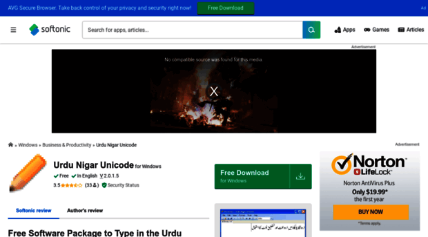 free-urdu-editor-urdu-nigar-unicode.en.softonic.com