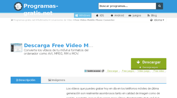 free-video-mobile-phone-converter.programas-gratis.net