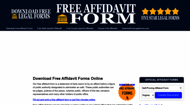 freeaffidavitform.com