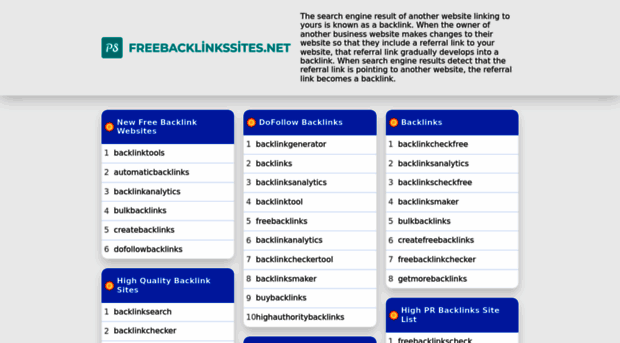 freebacklinkssites.net