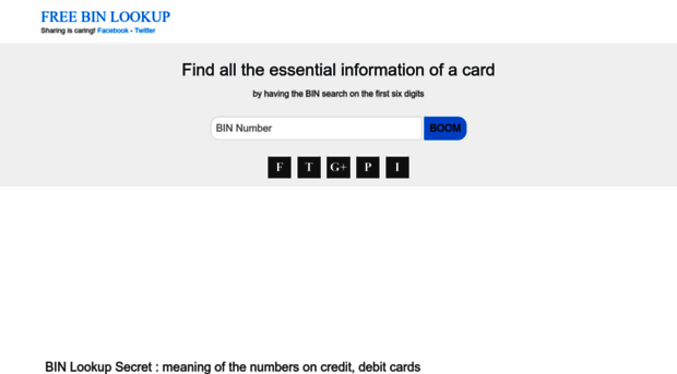 freebinlookup.com