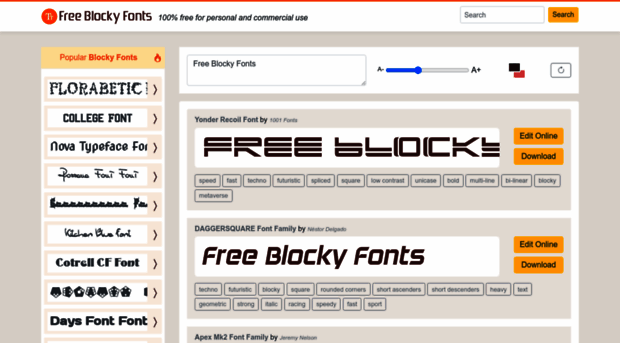 freeblockyfonts.com