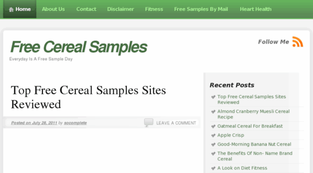 freecerealsamples.net