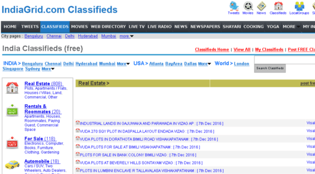 freeclassifieds.indiagrid.com