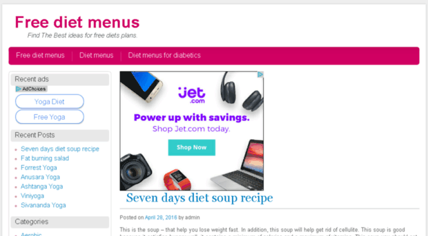 freedietmenus.net