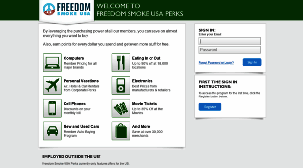 freedomsmokeusa.corporateperks.com