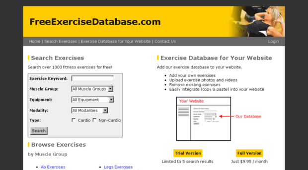 freeexercisedatabase.com