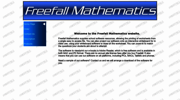 freefallmathematics.com